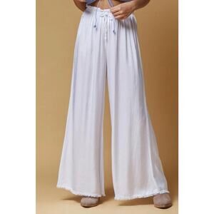 Scandal Italy Women’s Lola Pants White Large Made In Italy Luxury Resort